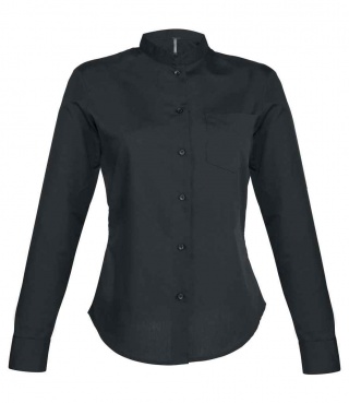 Kariban KB514 Ladies Long Sleeve Mandarin Collar Shirt